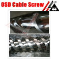 Cable recycling machine cylinder screw